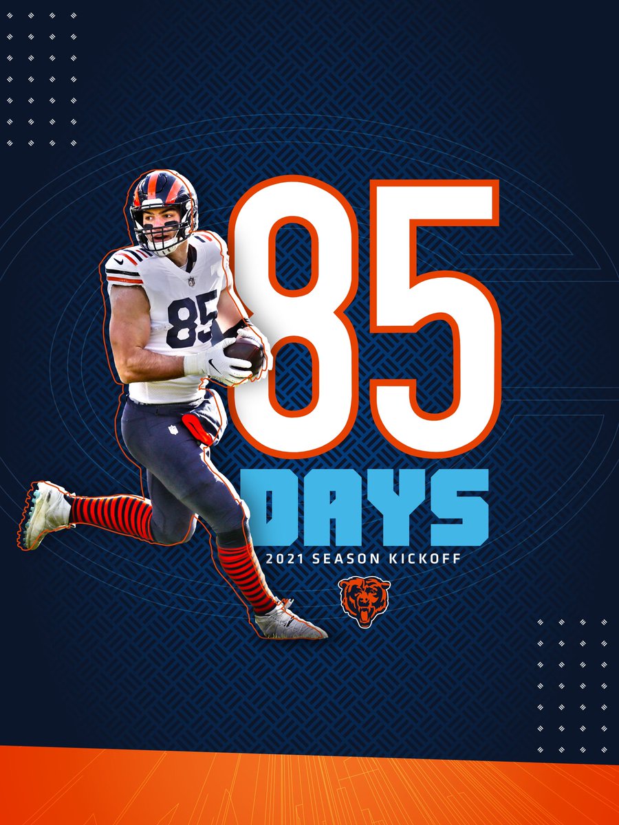 8️⃣5️⃣ days ‘til we get to see <a href="/ColeKmet/">Cole Kmet</a> version 2.0.