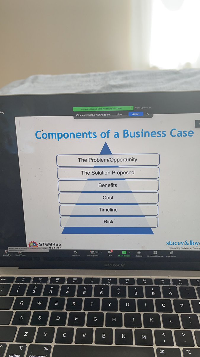 DrOlubamiji's tweet photo. #STEMHubTechMasterclass2021 Project Management Day 2 on-going! 

Thank you @STEMHub_ for powering this program and thank you @BlackBusinessNS for funding it. Thanks to our coach @bolaadesope 

This is how we are spending our #JuneTeenth2021 ! #BlackProsperity #BlackTech https://t.co/1vuf26ho9x