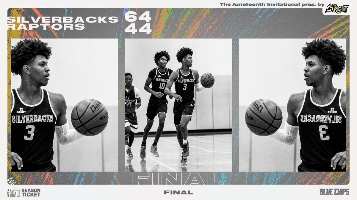 TheCircuit's tweet photo. Final: 
@LSilverbacks - 64
Houston Raptors Netty - 44
#JuneteenthInvitational https://t.co/KaicVbP4OQ