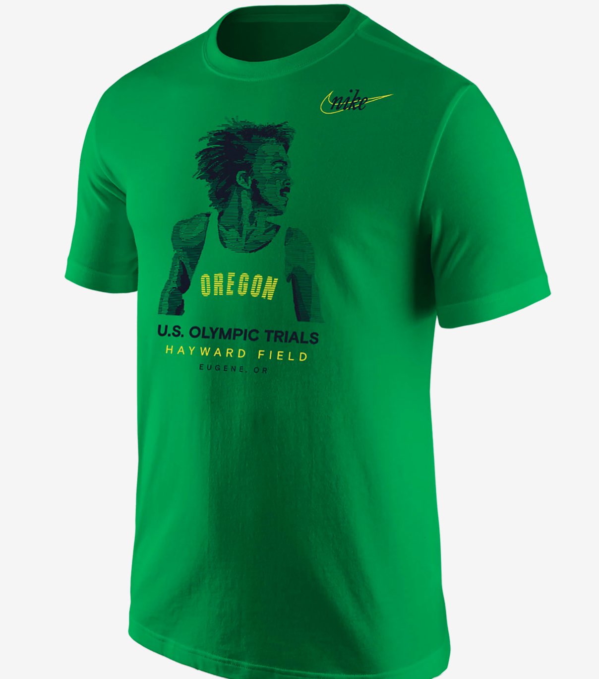 Darren Rovell on Twitter: "The evolution of On the left is Nike's first apparel item ever — a T shirt for the 1972 Olympic Trials On the is