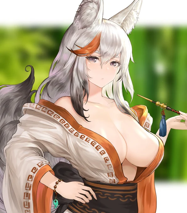狐ちゃん様 #女の子 #おっぱい #狐耳 #巨乳 #人外 #狐娘 https://t.co/RXSTdIBKDK 