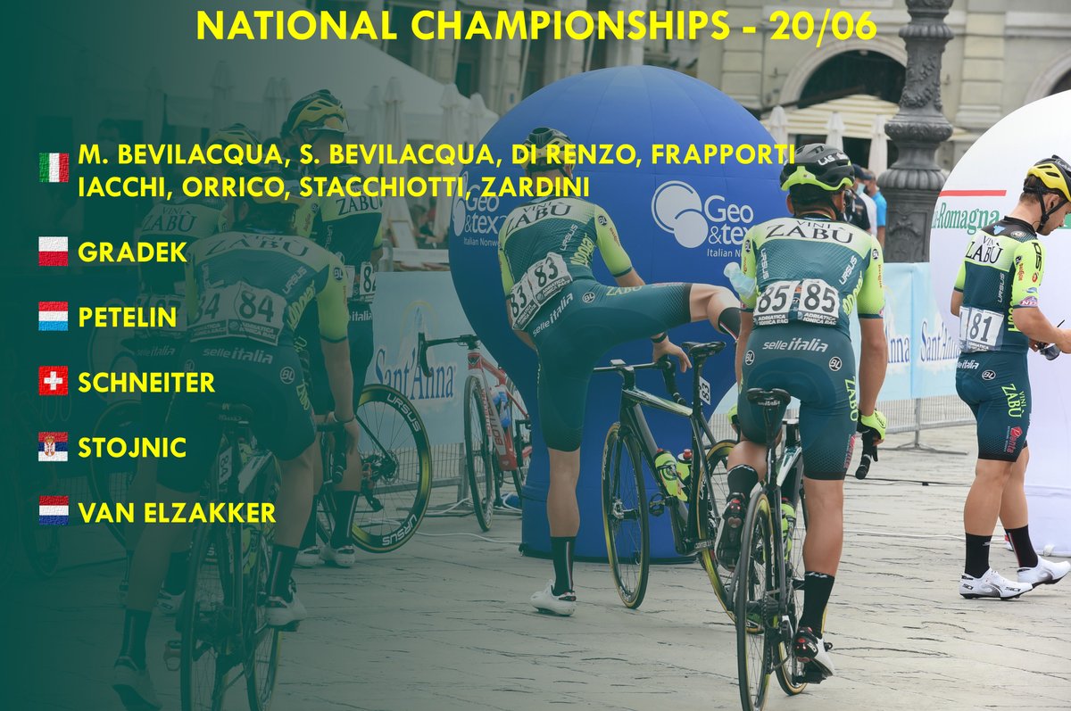 Tomorrow it will be a busy day for us. It's the day of the National Championships and we will have 1️⃣3️⃣ riders competing in 6️⃣ countries. We welcome back Veljko Stojnic after he broke his femur in march

#ForZabù