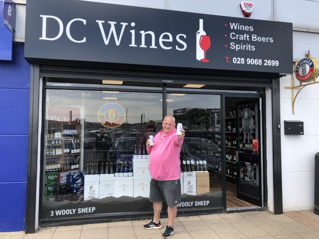 Eimears_Wish's tweet photo. Yes I know I wouldn’t look out of place outside a butcher’s shop. Reports are coming in that our Dragonfly Sour by @MourneBrewery if flying of the shelves, @DCWinesBelfast has had a second delivery and will be ordering more on Monday if there’s any left. #StenCells #FathersDay https://t.co/JC405LlUqd