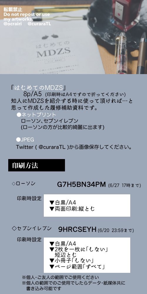 はじめてのMDZS① 