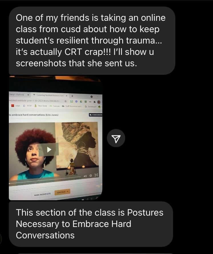 ThatParentP4P's tweet image. ANNOUNCEMENT by @ChandlerUnified followed by “Professional Development” that CUSD teachers are being PAID TO TAKE. 
#WordGames #DisinformationCampaign 
#ViolationOfTrust 
#TskTsk