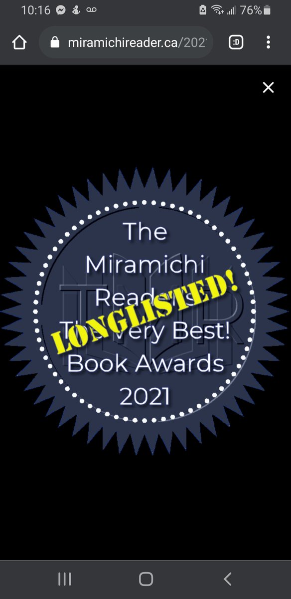 MannyMatas's tweet photo. Many thanks to The Miramichi Reader's The Very Best! Book Awards 2021 for longlisting The Borders of Normal. #book #authors #thebordersofnormal #BookTwitter #canadianauthors #paranormal https://t.co/Zrj1eiBhLS