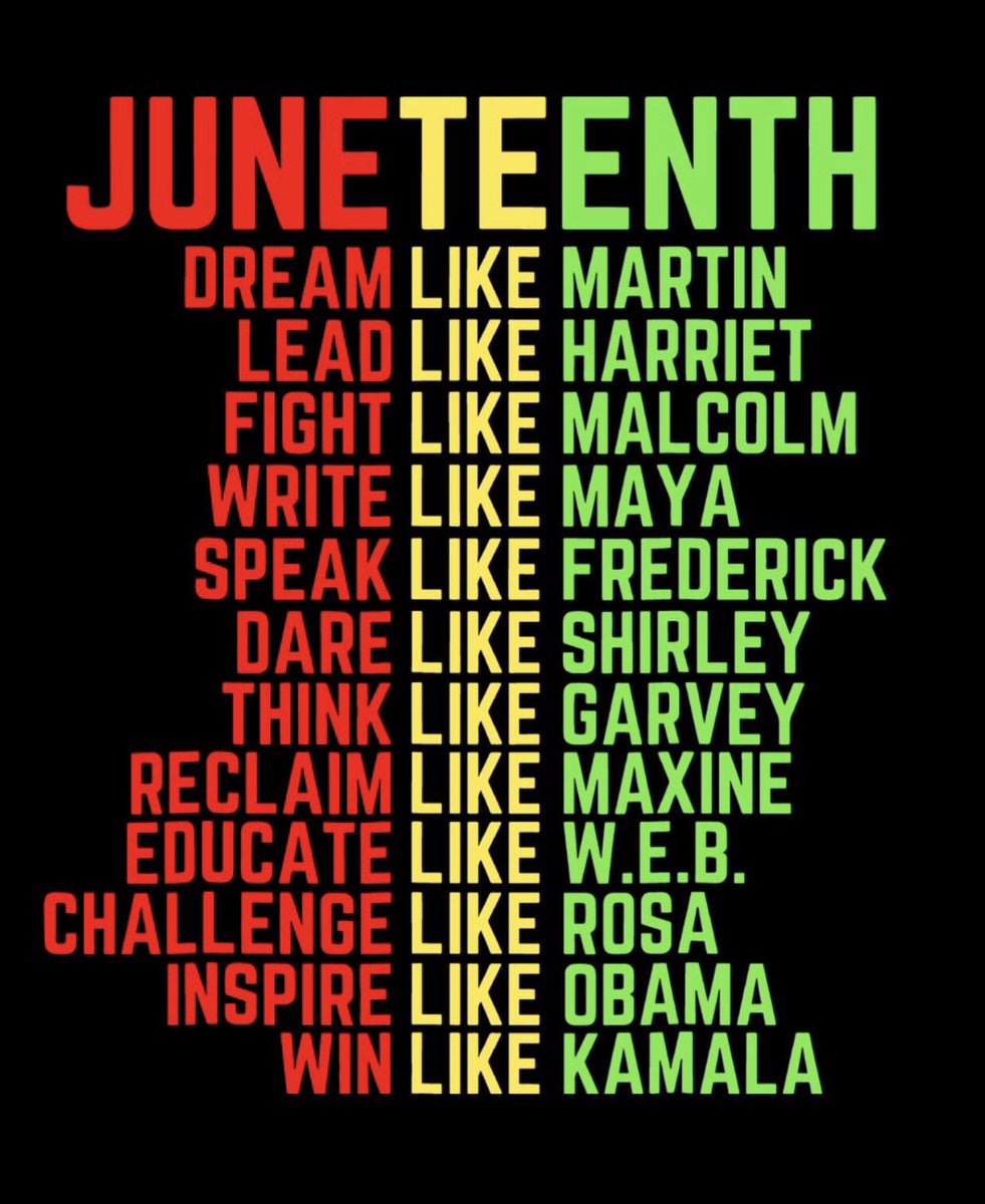 Education is Emancipation.. Happy Juneteenth! The older I get, the more I truly understand why my great grandparents, grandparents, and parents placed such high value on education, life experiences, and a sense of self Still learning and forever grateful! ❤️