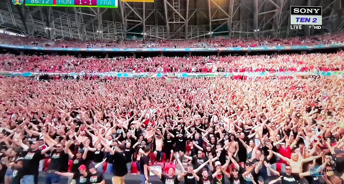 MukeshRajbiraj's tweet photo. Crazy #Budapest #Hungary audiences @EURO2020 - huge crowd #NoMasks #NoDistancing and #NoFare of #COVID19
What's up Budapest? Are you preparing for 3rd wave? Or over confident that viruses will not affect you. Let's hope for the best #StaySafe guys. https://t.co/yPpdA9yqmb