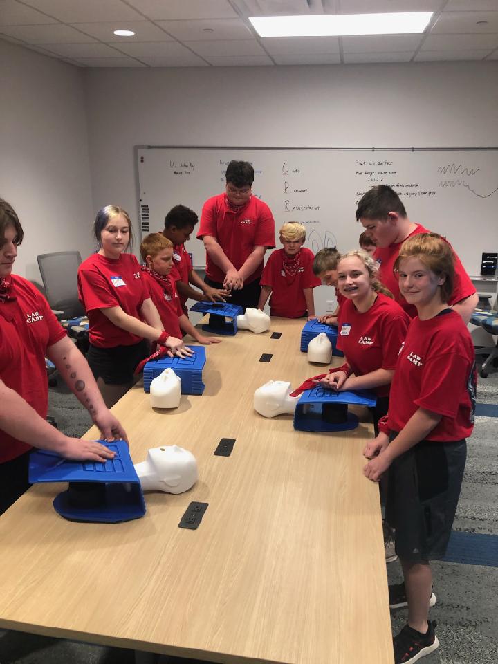 CPR with Monroe Fire Department 
#monroefire