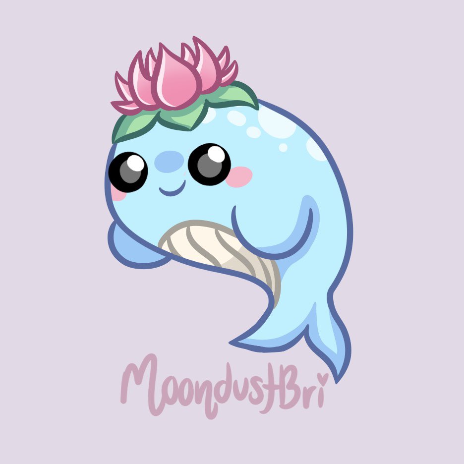 Whale pet concept for <a href="/WonderWorksRB/">Wonder Works Studio</a> 🐳🌸💖