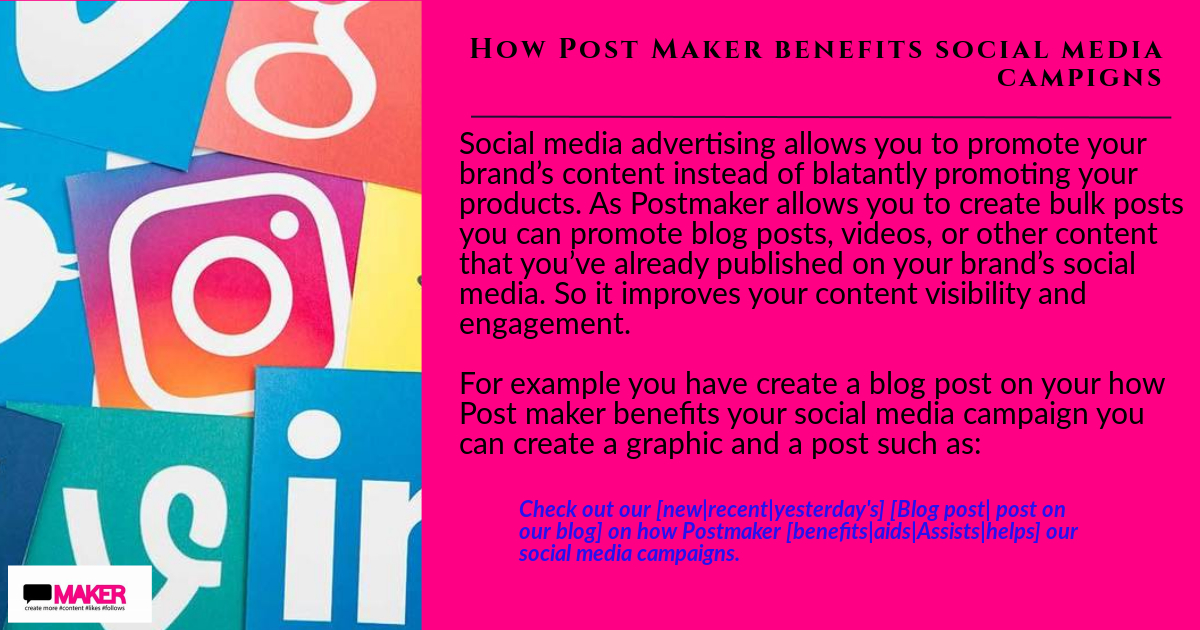 PostMaker_io's tweet photo. There are many benefits of Postmaker. As a business being able to bulk schedule your social media posts is a major benefit. And here is why. | https://t.co/epxrC0JqFd #marketing #research #article #postmaker #digitalmarketing https://t.co/mLqyq51YEB
