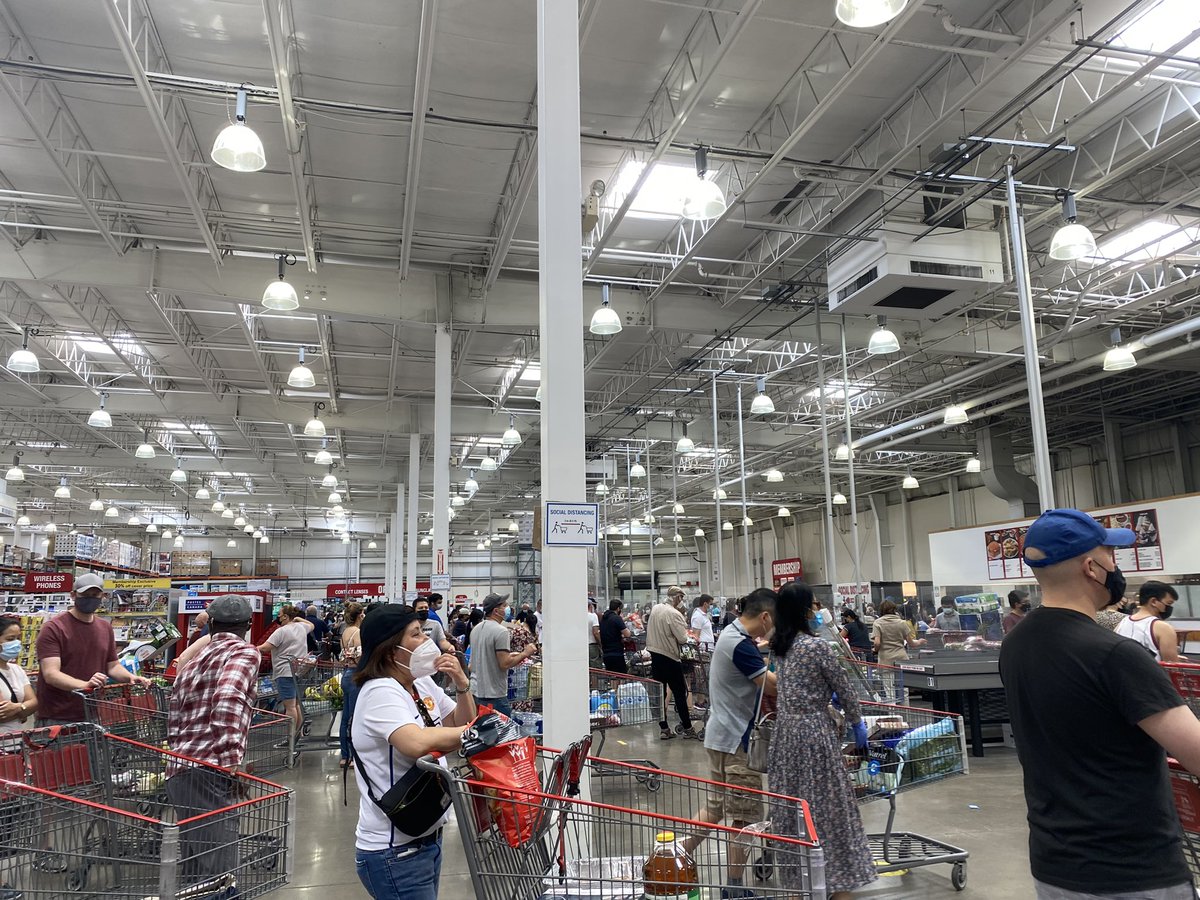 kimsim24's tweet photo. @JohnTory This morning at 11am at Costco by Yorkdale.  Way beyond limit. https://t.co/55djfVo0XG