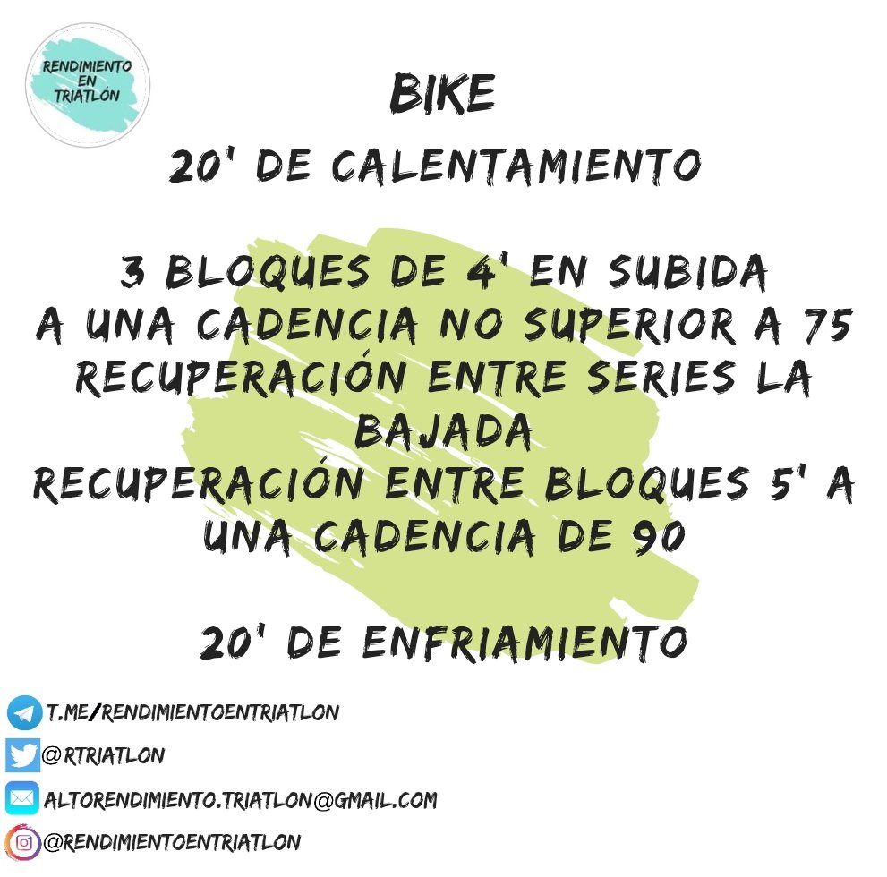 Únete al canal de Telegram!
t.me/rendimientoent…
#triatlon #swim #bike #run #nadar #correr #bici #pedalear #ironman #halfironman #maraton #marathon #mediamaraton #halfmarathon #entrenamiento #planificacion #triathlon