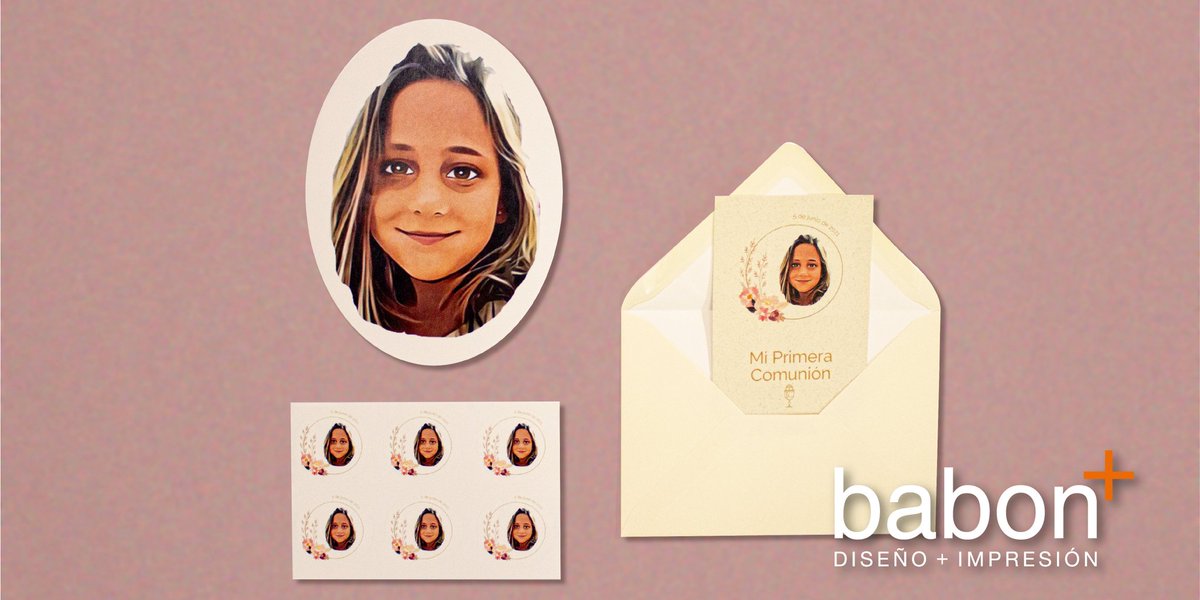 babonplus's tweet photo. Las #pegatinas son una forma muy dinámica y sencilla de personalizar los #regalos de #comunión para nuestros invitados 🤩. La maravillosa @ccdleon77 ha confiado en nosotros para imprimir sus pegatinas y los marcapáginas para la comunión de su niña 👩🏼👧🏼🕊️.

#babónplus #somosmás https://t.co/7XEMuG2Bvb