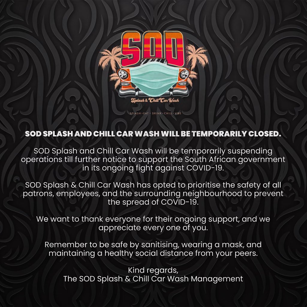 Be safe. We appreciate the support 🙏🏾