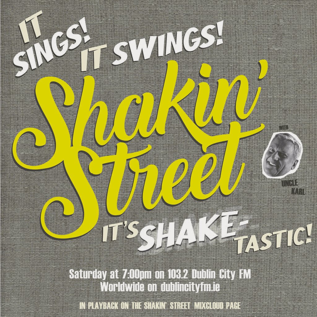 dublincityfm's tweet photo. On this #ShakinStreet, today at 7:00pm with Uncle Karl on 103.2 Dublin City FM:
Chart-busters: #TheCrushingViolets; @dropkickmusic,
Irish tunes from: #DeaMatrona; @DeaMatronaBand, @mikebrookfield, @yellowheadtunes and #GerEaton. Listen on https://t.co/gA1WteYHhr https://t.co/qATiB8XdHv