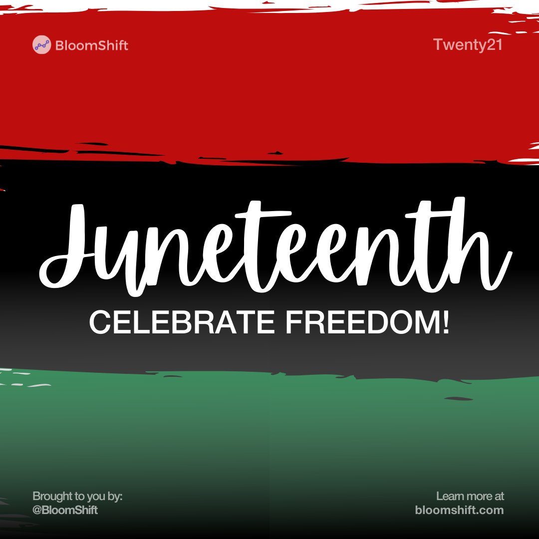 BloomShift's tweet image. Celebrate freedom!

“If the cruelties of slavery could not stop us, the opposition we now face will surely fail. Because the goal of America is freedom, abused and scorned tho’ we may be, our destiny is tied up with America’s destiny.”

– Martin Luther King Jr.

#Junetheenth