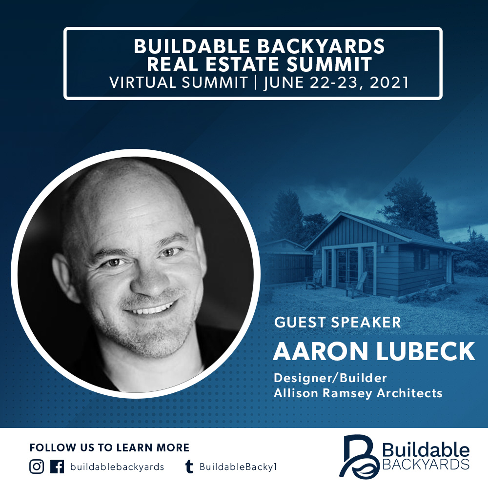 BuildableBacky1's tweet image. We&apos;re giving you ALL of the tools at the Buildable Backyards Real Estate Summit. That includes a full panel of Real Estate professionals at Session 6, titled: 
Real Estate Market Roundtable
Time: June 23, 2021 -  2:15-3:15pm ET

REGISTER TODAY: bit.ly/33cTRHW