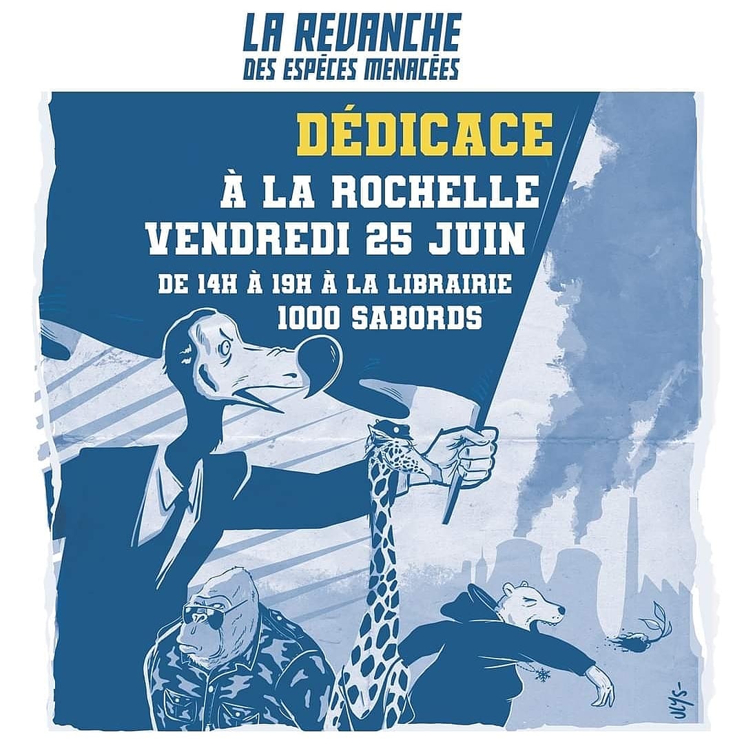 LesEspeces's tweet photo. Je serai en dédicace à La Rochelle vendredi prochain ! #especesmenacees #bd #dedicace https://t.co/BkkLtHo7xj
