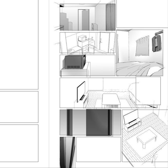 《今日の進捗》
今日は背景進めました
コマ多すぎて細かいページ作ってしまった
明日も背景進めます
(昨日はうっかりアップし忘れ 