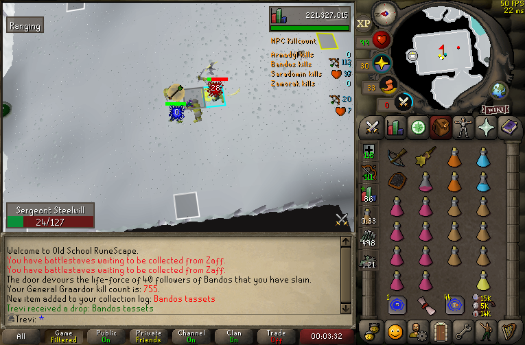 Trevi_OSRS's tweet photo. Bandos tassets, 755 kc. Max strength achieved LFG https://t.co/1TZHs4iArQ