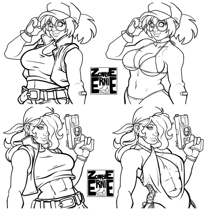 Here's some more looks at the line art and background. I used the official files for refrence for the Slug because I suck at mechanical stuff and wanted it to be a very busy visual detail wise. #MetalSlug 