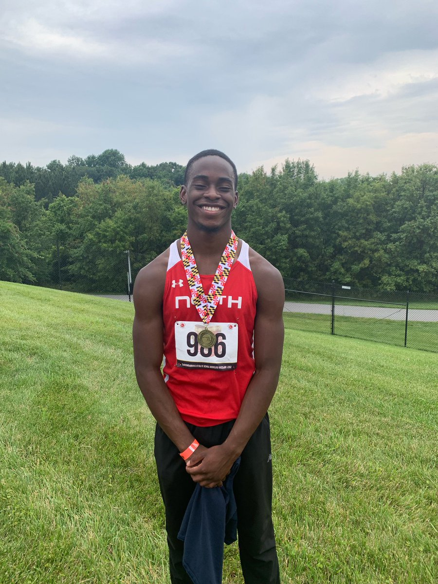 Congratulations to Emi Erekosima who is the Maryland 3A State Champion in Long Jump! #HubPride #ClassOf2021 <a href="/rebjam16/">James Aleshire</a> @ChappDey