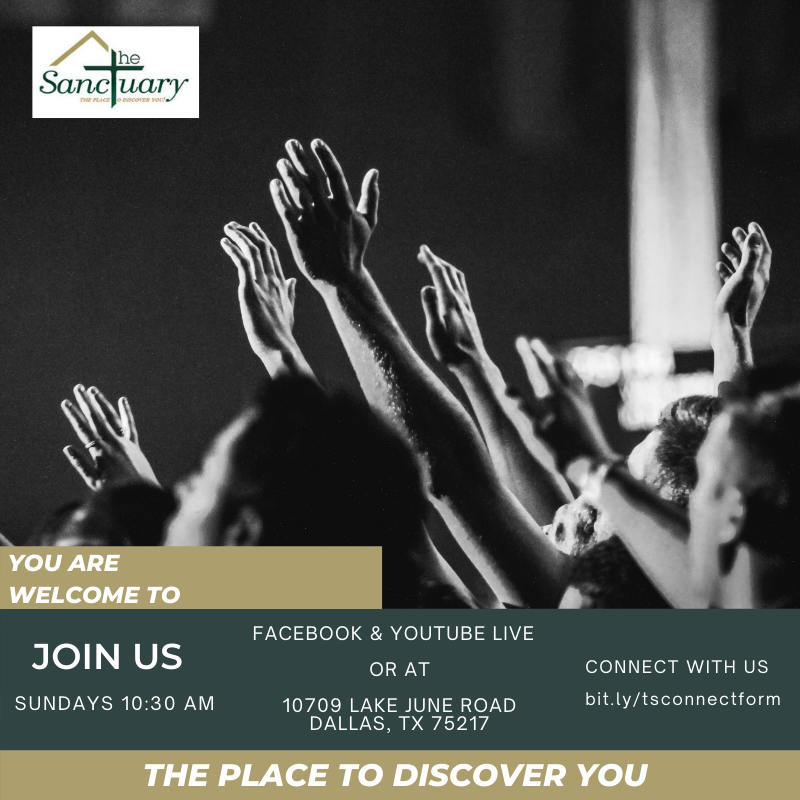 TSDallas_'s tweet photo. You're invited to join us tomorrow at 10:30 am CST either ONLINE https://t.co/OXvICFoVC2 &amp; https://t.co/cB03NmM3Ar or IN PERSON at 10709 Lake June Road, Dallas, TX 75217. #kingdom #community #Dallas #tsdallas #TheSanctuaryofDallas #ThePlacetoDiscoverYou https://t.co/VWaCIZfZmR