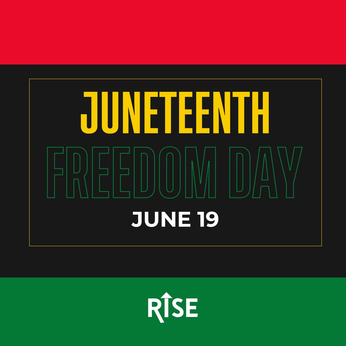 Today, we celebrate freedom. Happy Juneteenth. #Juneteenth