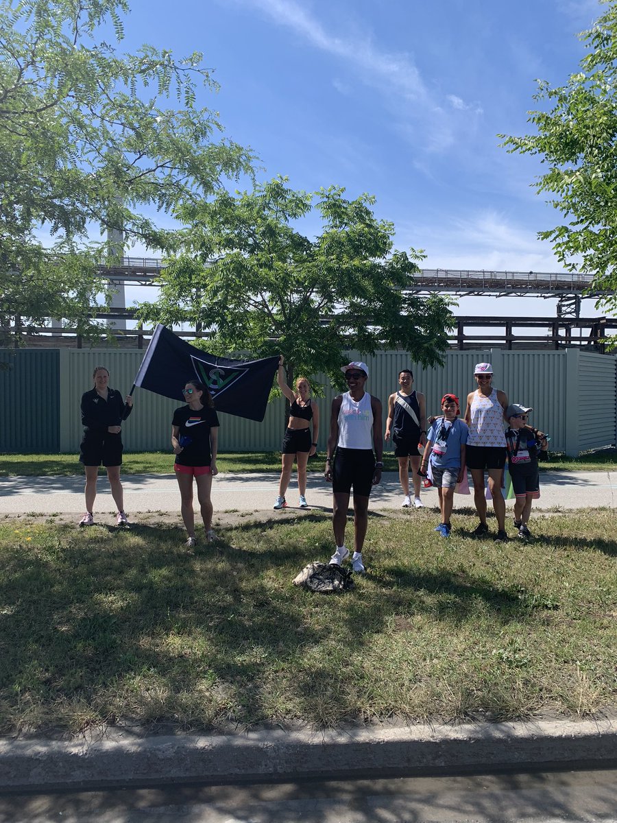 We got to cheer on racers in real life today and it was the BEST!! <a href="/PrideRunTO/">priderunto</a>
