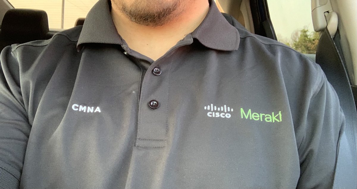 elnasTech's tweet photo. I wasnโt able to attend #merakinetwork, but it doesnโt stop me from showing my support to @meraki and being proud to be part of the Cisco family! https://t.co/PkAshD1Ldh