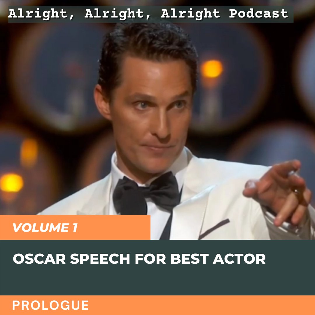 AlrightCast's tweet image. Ready to dive into Volume 1 of the podcast? Our Prologue is up, which discusses McConaughey's Oscar speech for Best Actor.

Listen on the web below or find us elsewhere via the link in our bio! #JustKeepListenin
buff.ly/2SJJqd2