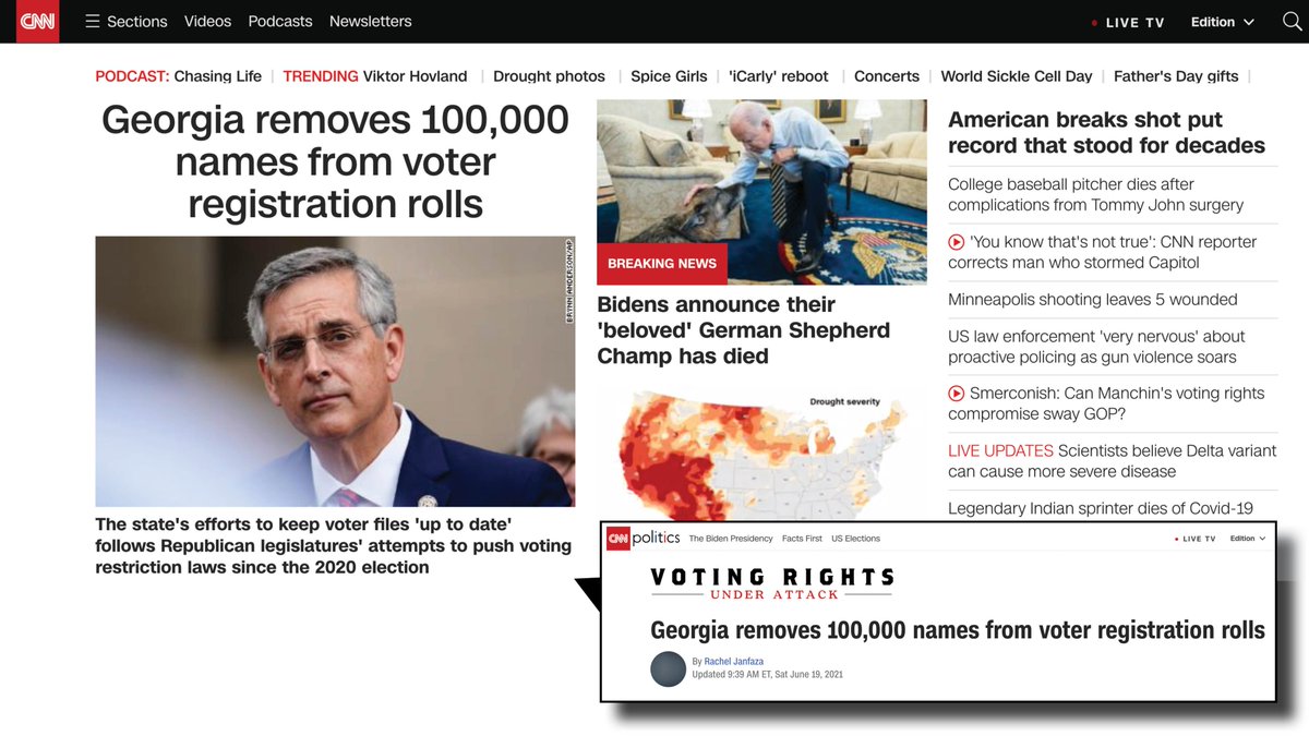 PastorAndyCook's tweet photo. #CNN thinks it's a scandal that #Georgia is keeping good records. I think it's a scandal if they don't. Another case of drive-by "journalism." https://t.co/P3xSwUsvZy