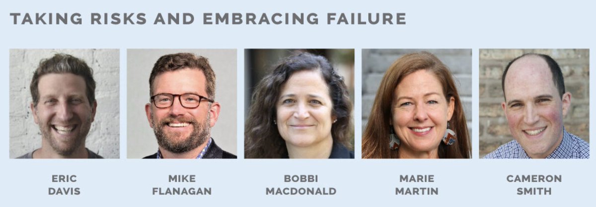 Our next panel is about "Taking Risks and Embracing Failure" w/ Mike Flanagan <a href="/MastTranscript/">Mastery Transcript Consortium® (MTC)</a>, Bobbi MacDonald <a href="/EdReimagined/">Education Reimagined</a>, Cameron Smith <a href="/BennettDay/">Bennett Day School</a>, <a href="/mariehmartin1/">Marie Martin, PhD, MEd</a>, Eric Davis. Join us live! Register (free) at slateschool.org/summit
