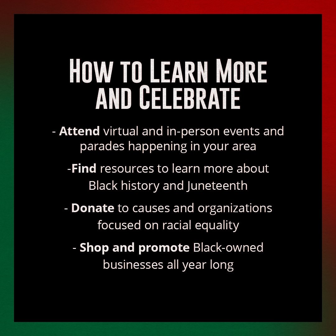 Today we celebrate Juneteenth. We encourage everyone to be an active part of the positive change in creating a more inclusive, diverse future.