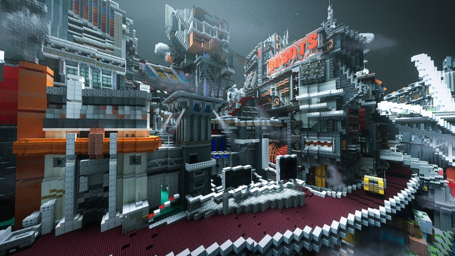 futuristic city карта майнкрафт