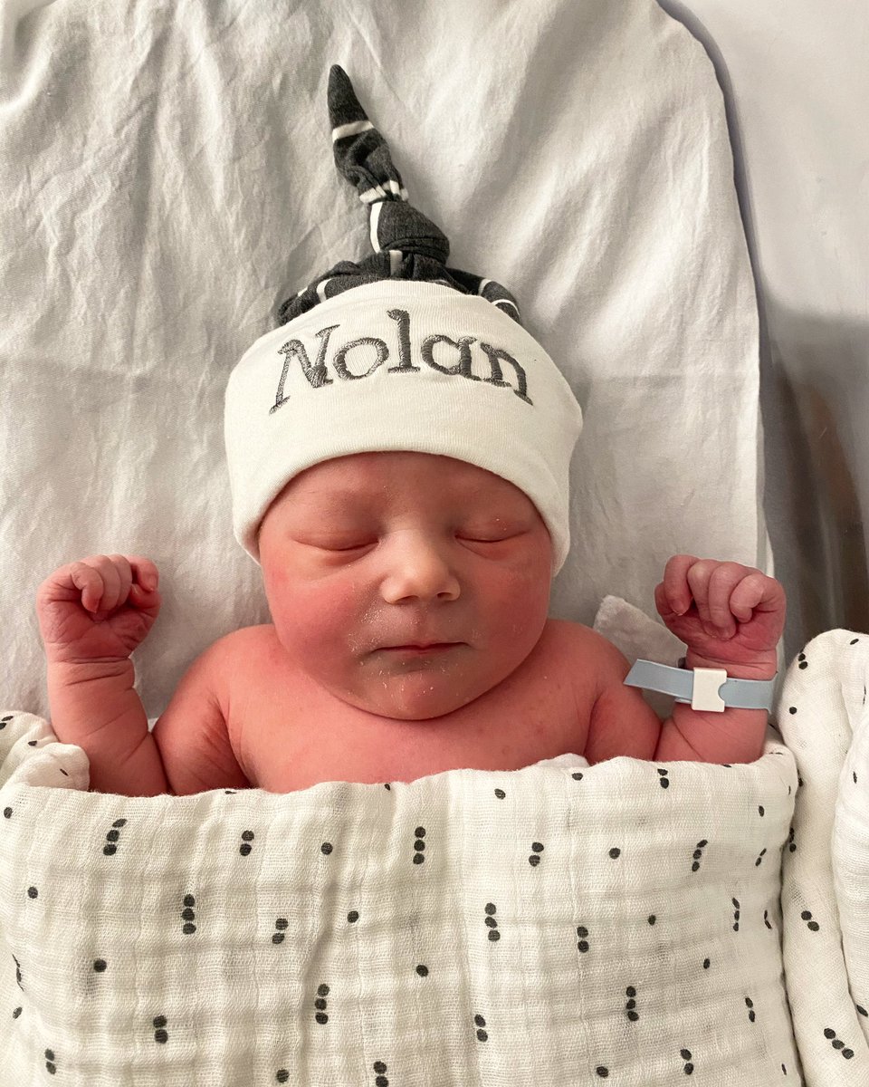 LibbyWeihsmann's tweet image. At 4:49 a.m. this morning, this little guy made me a mom. Meet Nolan Jay Clark!