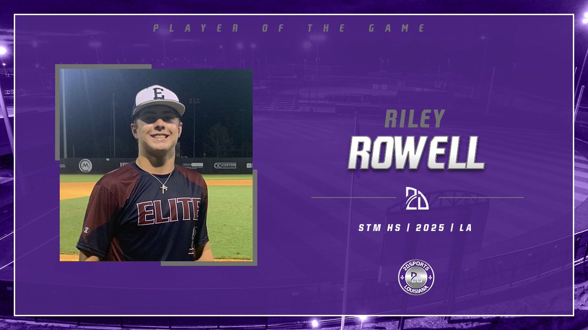 ⭐️#TopPerformer ⭐️

Riley Rowell: 
4IP, 1ER, 2K, 5H

Summer Team: Elite Cougars