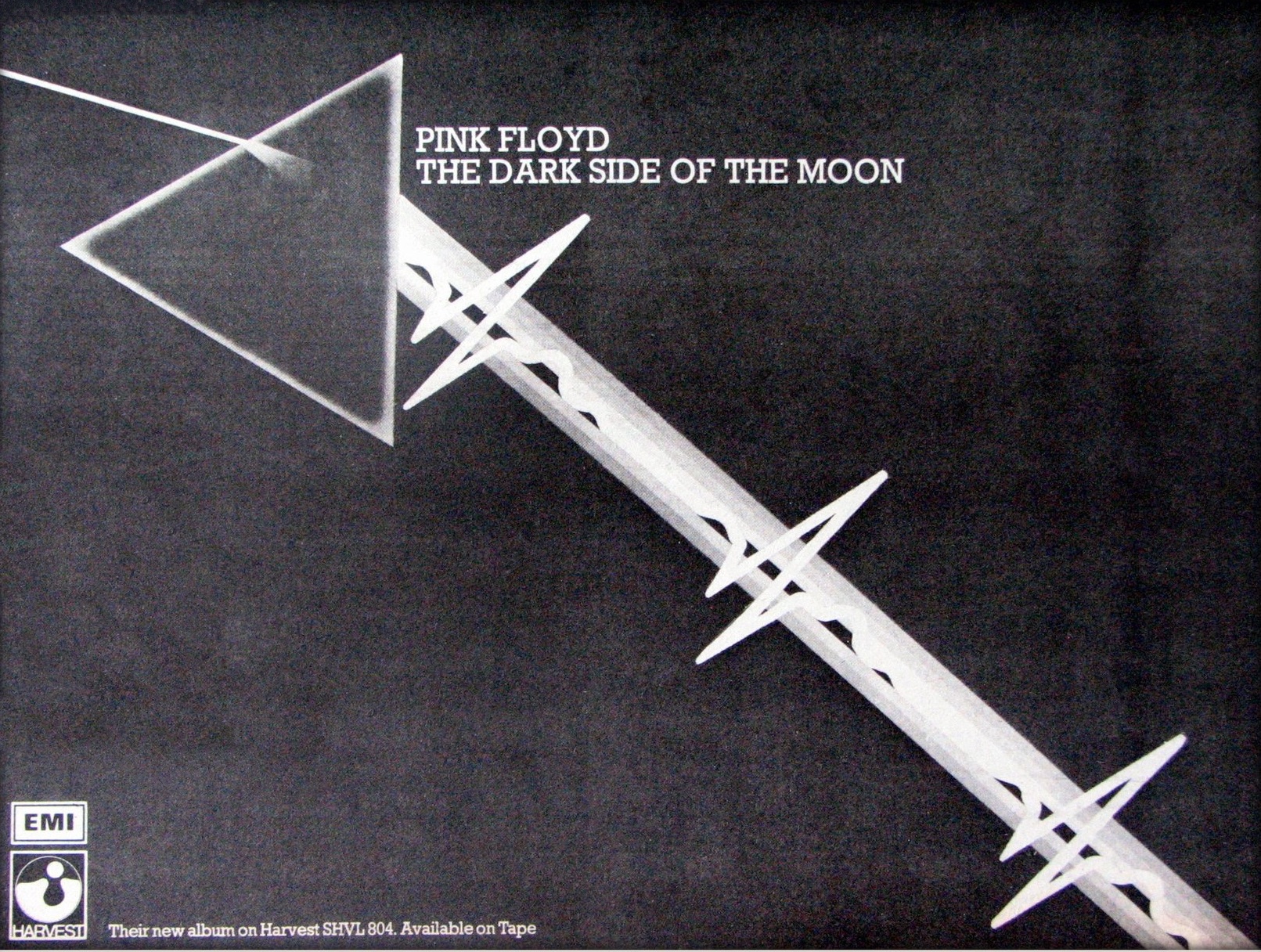 Pink Floyd on X: &quot;An early, slightly unusual EMI advert for The Dark Side  Of The Moon, making the point that it was available on cassette!  https://t.co/i0VDqqqJkB&quot; / X