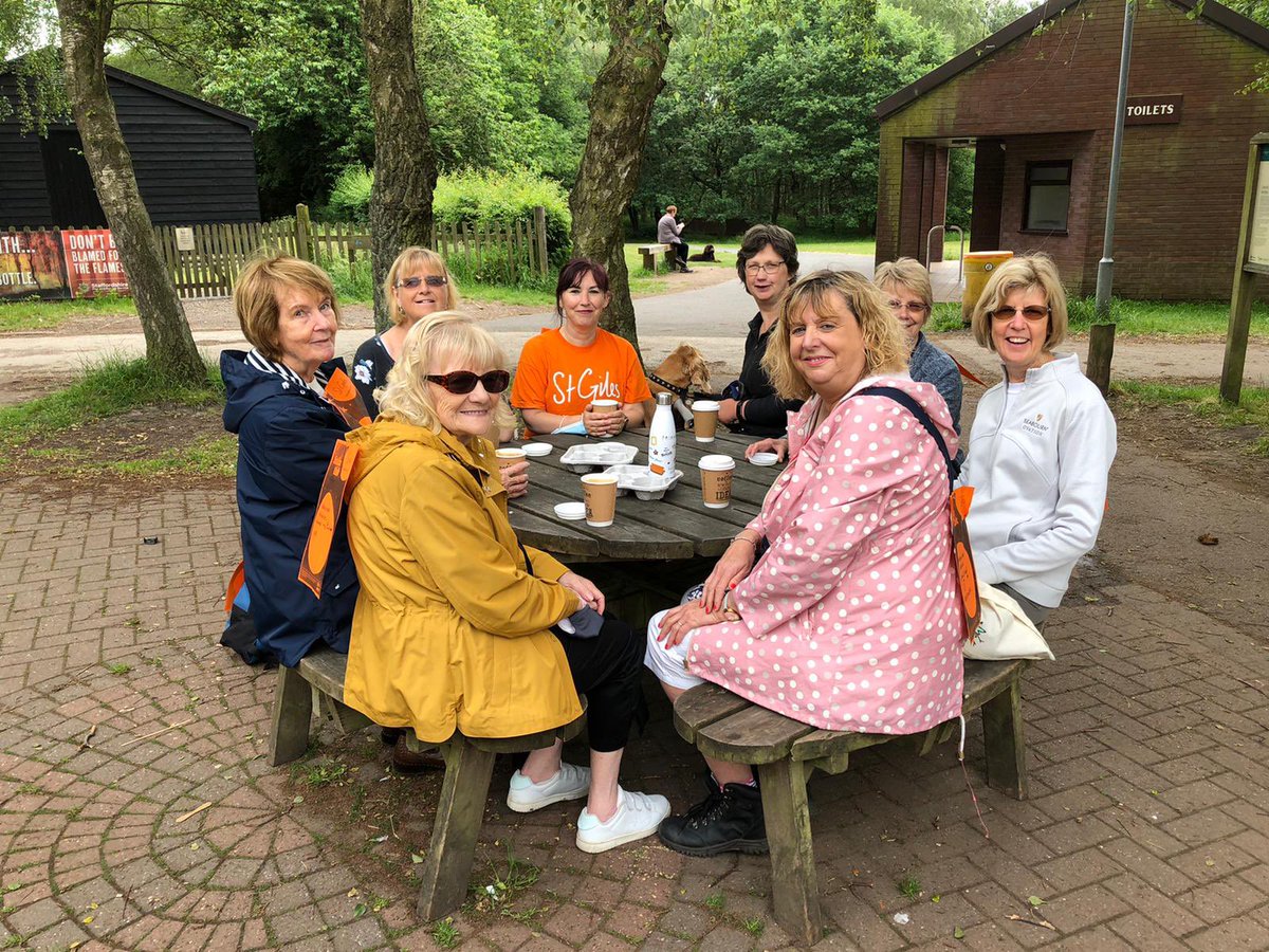 SICannock's tweet photo. @SICannock along with Cannock Friends of St Giles took part in @StGilesHospice #SolsticeWalk this morning - fun &amp; friendship in aid of a good cause https://t.co/GW9AFklitP