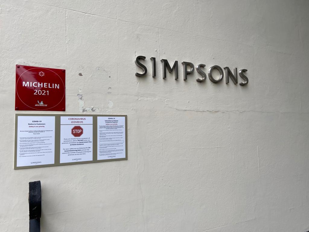 Once again a brilliant meal at <a href="/simpsons_rest/">Simpsons B'ham</a> <a href="/LukeTipping1/">Luke Tipping</a> and the rest of the team are absolutely one of a kind and we're lucky as a city to have them! Thank you to the whole team for looking after us. #Birmingham #BrumEats