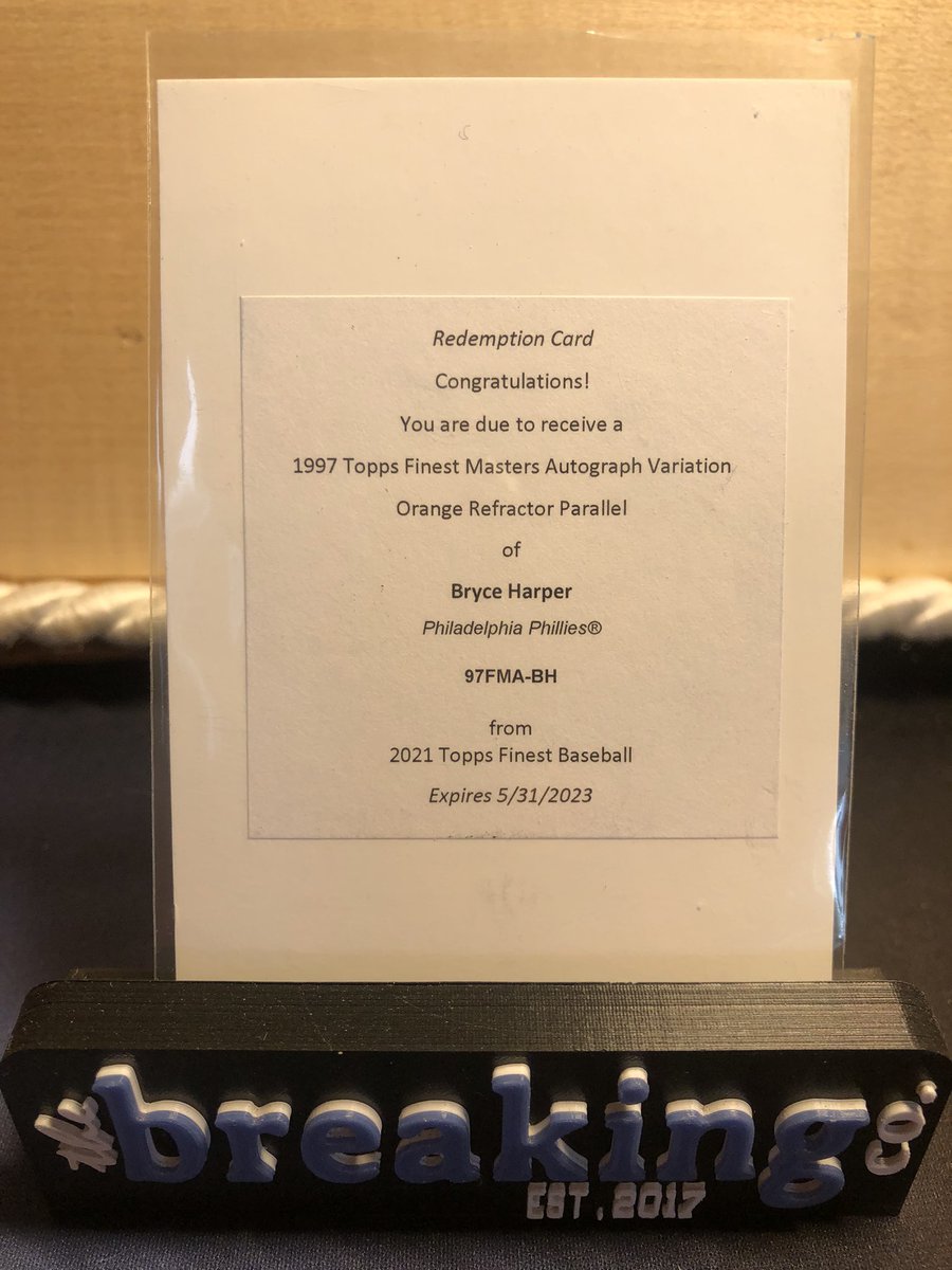 BreakingCompany's tweet image. A few Topps Finest lookers from this week 👀

Round 2 pre-reg open now ⬇️
thebreakingcompany.com