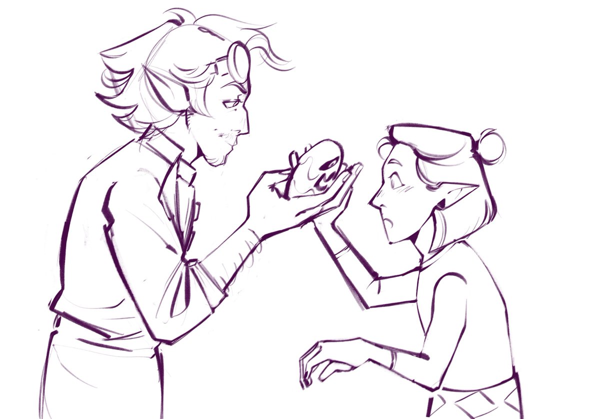 feralratsoup's tweet photo. //Slight TOH Spoilers

Hhh I loved Aladors Design so much and he’s so dumb
(Third pic was extremely self indulgent like- “what if amity actually had a healthy relationship with her parents🤓”)
#toh #theowlhouse https://t.co/v5QXrklFpQ