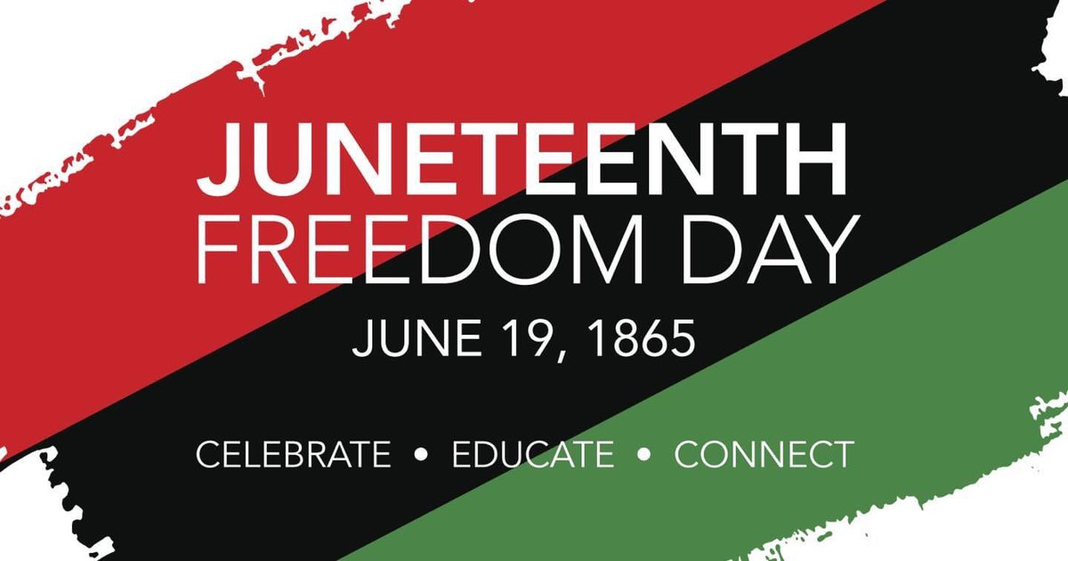 Celebrating #JuneteenthFederalHoliday , which is the oldest nationally celebrated commemoration of the ending of slavery in the U.S. Learn more about this important holiday at juneteenth.com