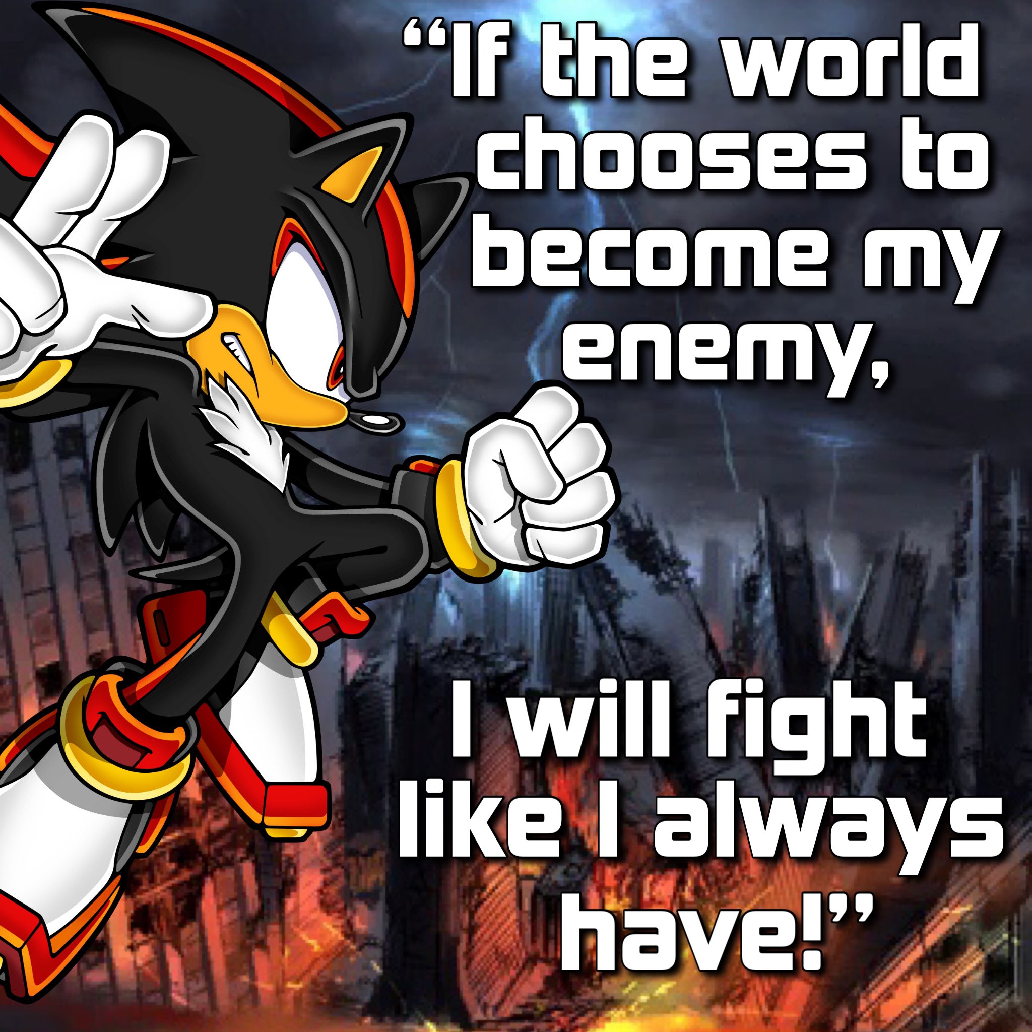 Shadow The Hedgehog Quotes Cy💎 On Twitter: "What's Your Favorite Shadow The Hedgehog Quote? 🤔  Https://T.co/Tgaqncc816" / Twitter