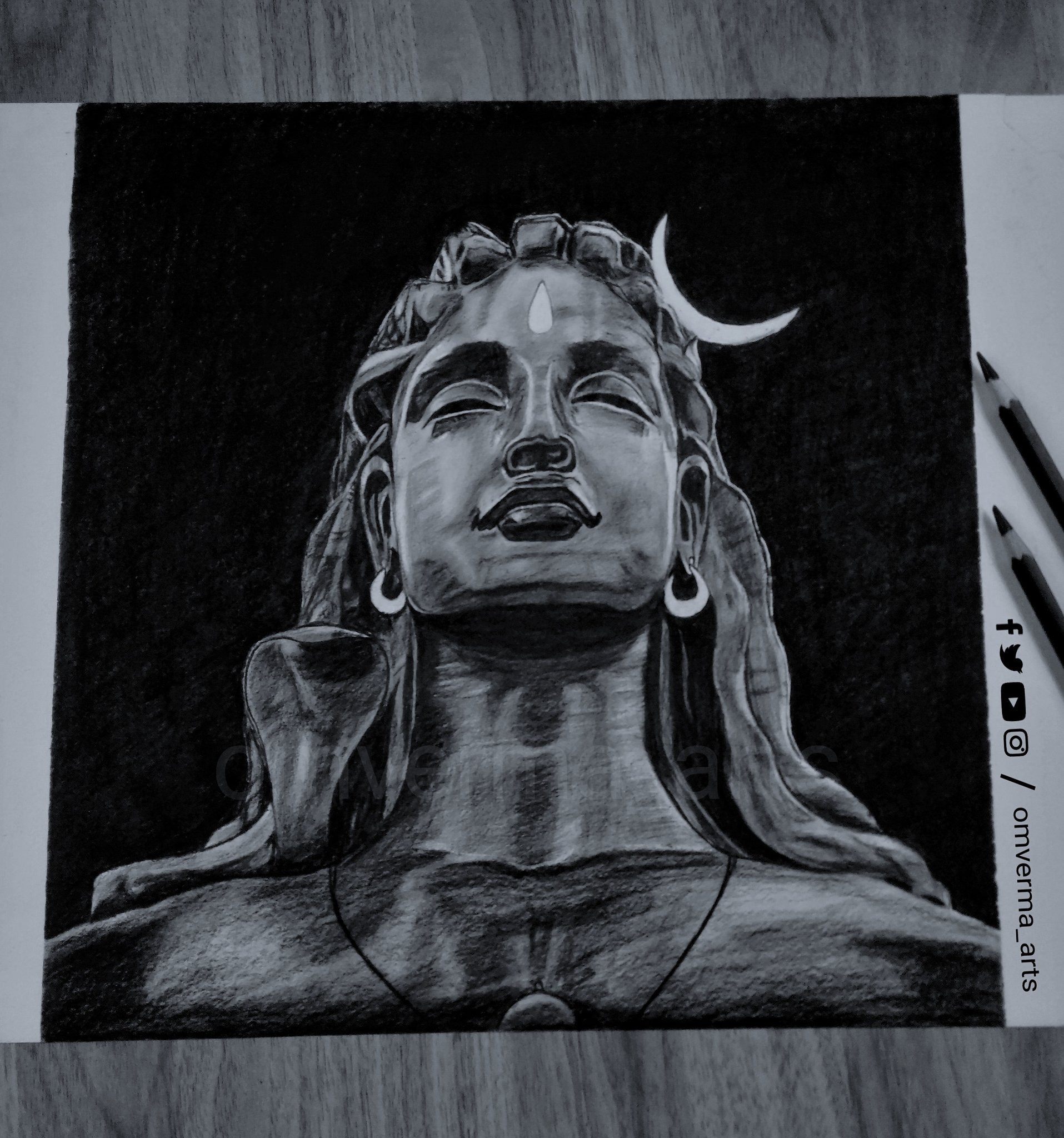 Sketch of indian famous and powerful god lord shiva and his symbols canvas  prints for the wall • canvas prints poison, hindu, hinduism | myloview.com