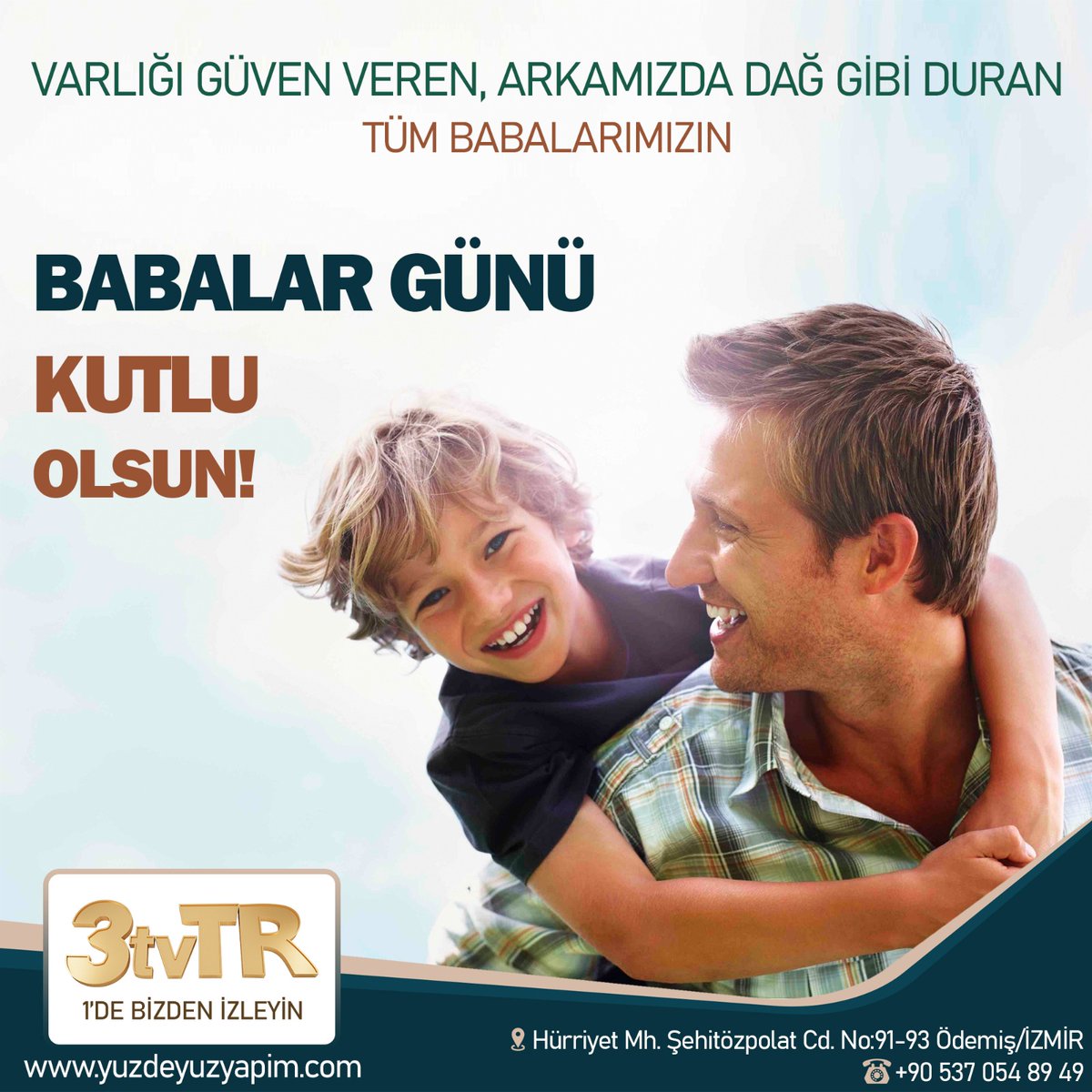 Varlığı güven veren, arkamızda dağ gibi duran tüm babalarımızın, #BabalarGünü kutlu olsun!
.
.
.
#3tvtr #yüzdeyüzbülten #yüzdeyüzyapım #babalargününüzkutluolsun #happyfathersday #ödemiş #kiraz #beydağ #tire #bayındır #torbalı #gazete #basın