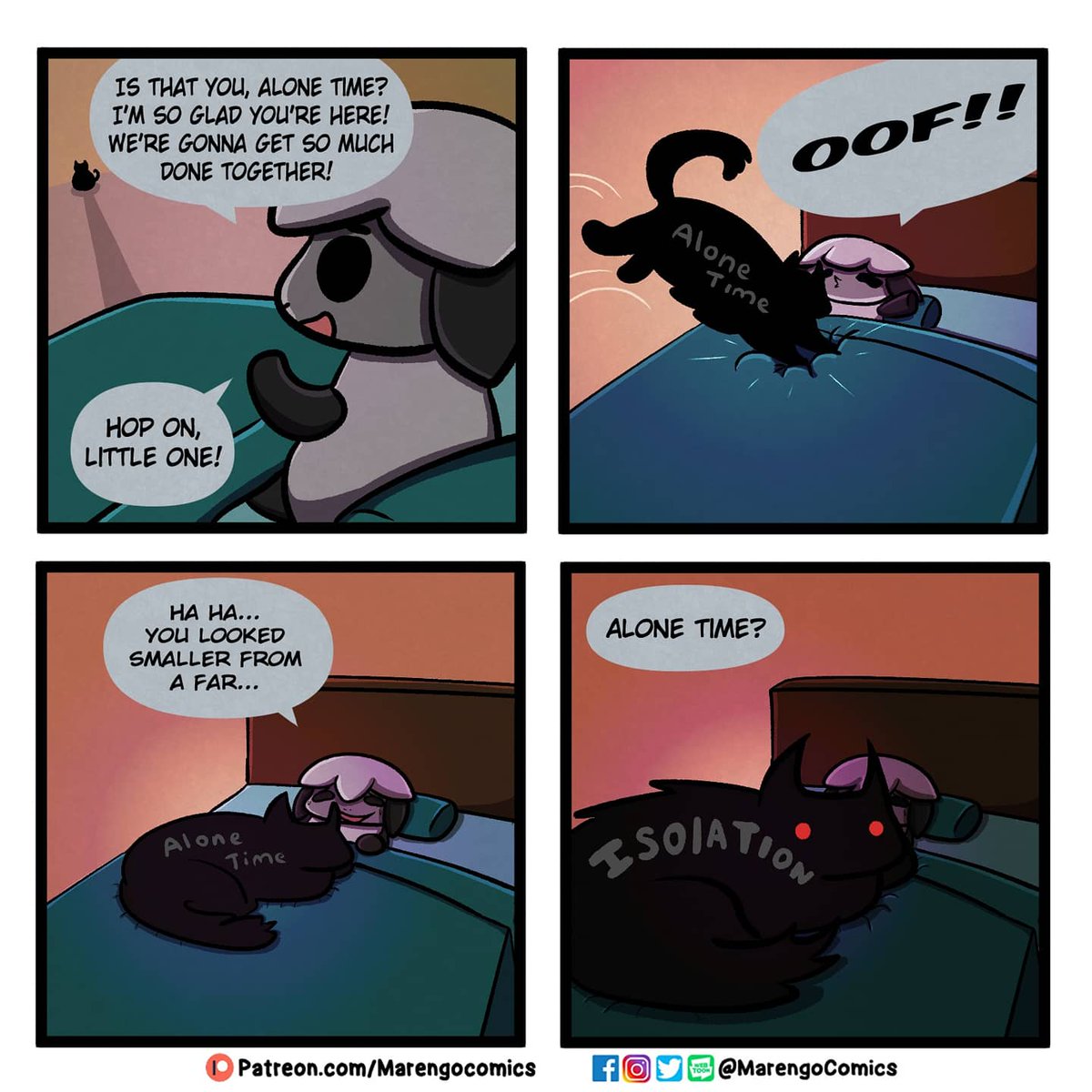 marengocomics's tweet photo. Finally some alone time...

#pandemic #webcomic https://t.co/OuFiAOiCS0