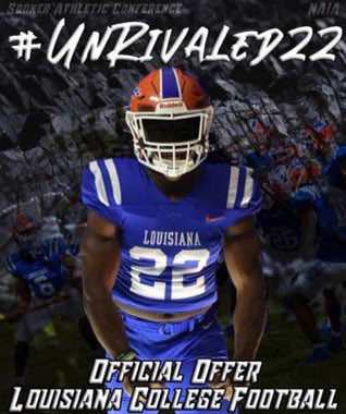 #AGTG I’m blessed to receive an offer from Louisiana college!