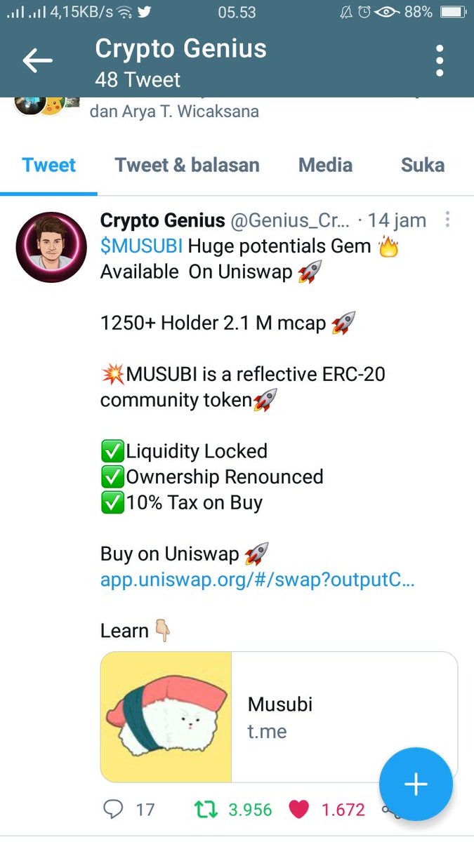 euis_sa1's tweet photo. @Bang_Garr @Genius_Crypto_ Ok https://t.co/BWkb5gxk03